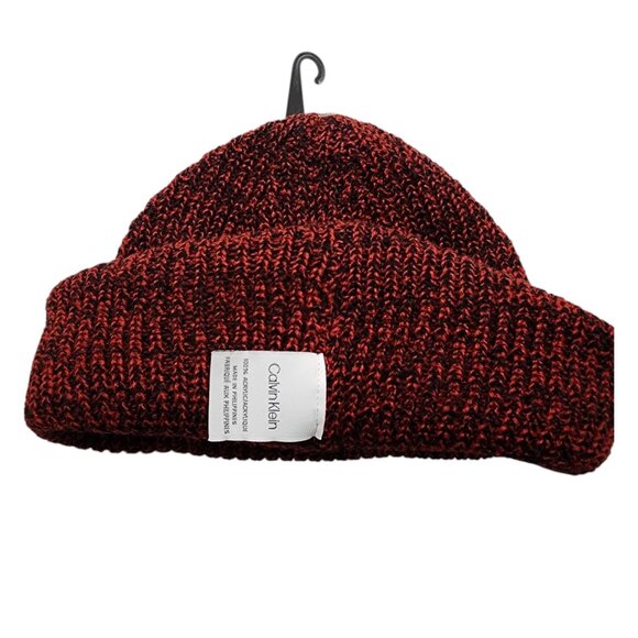 Calvin Klein Burgundy Winter Beanie Comfort Style Adult Women's One‎ Size - Picture 4 of 4